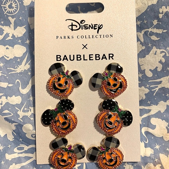 Disney Jewelry - SOLD NWT Disney Parks Baublebar Mickey Pumpkin Earrings